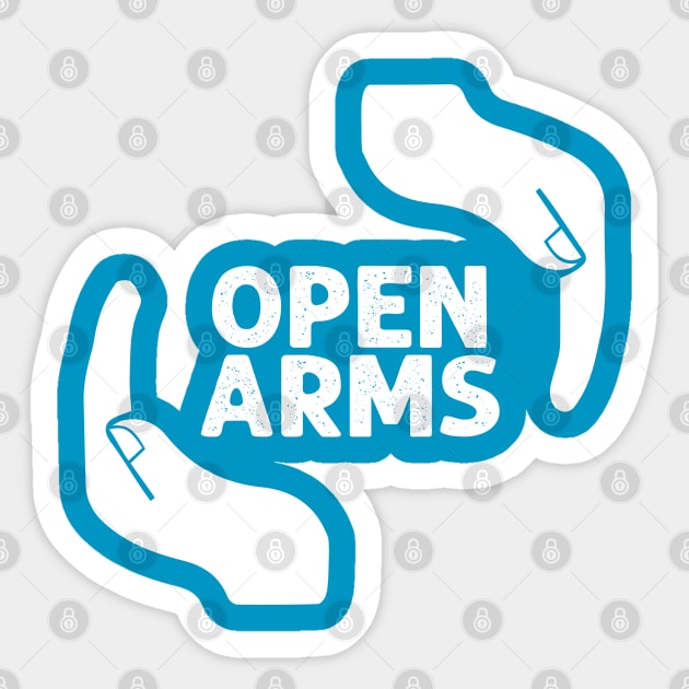 Open arms 3 Sticker by dewarafoni